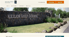 Desktop Screenshot of keilorgolf.com.au